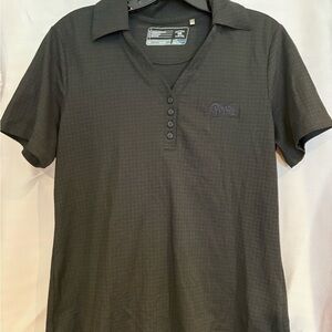 Cutter & Buck Black DryTec Polo Women’s size M with script Pirates logo